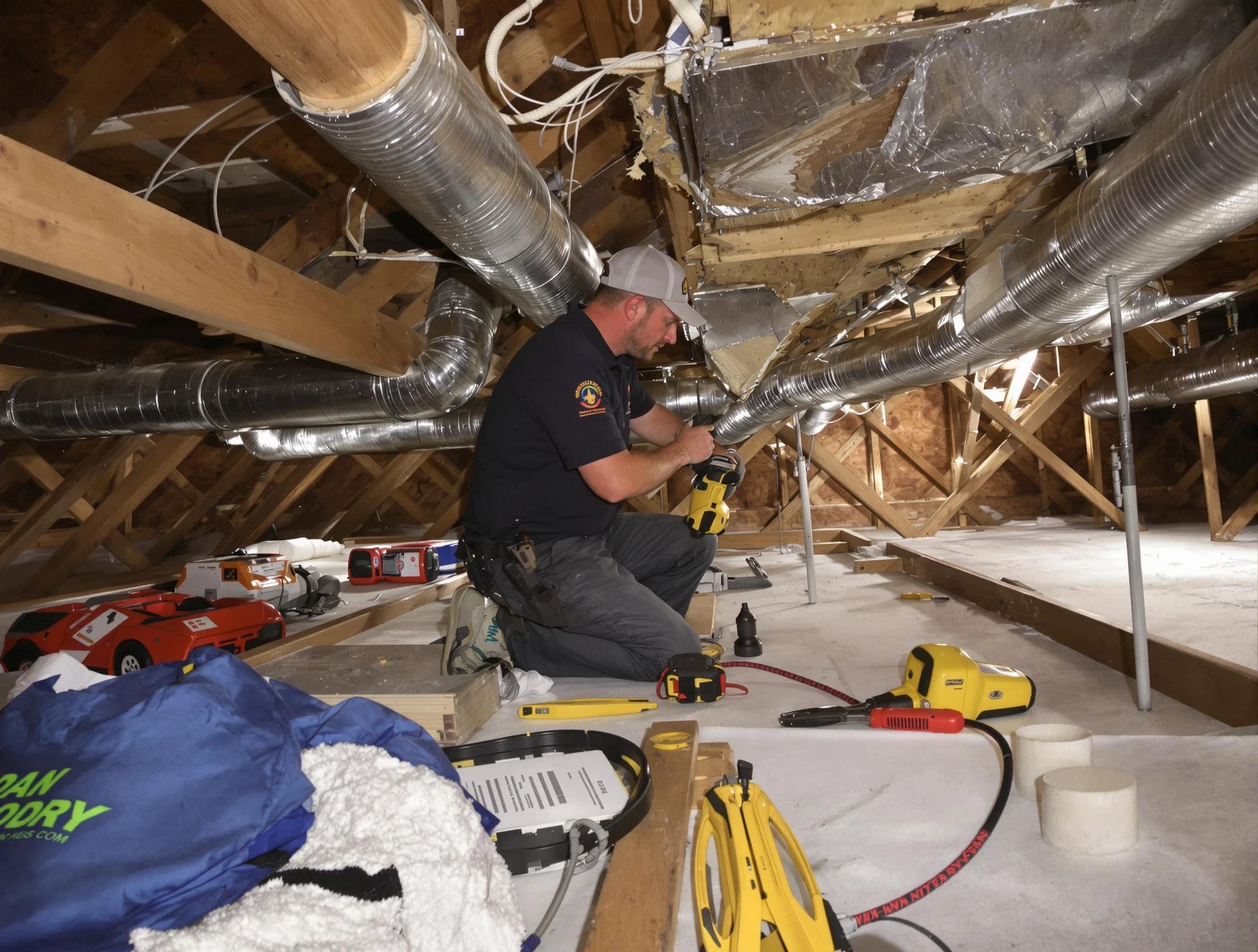 Professional air duct repair by Harrisville Air Duct Cleaning in Harrisville