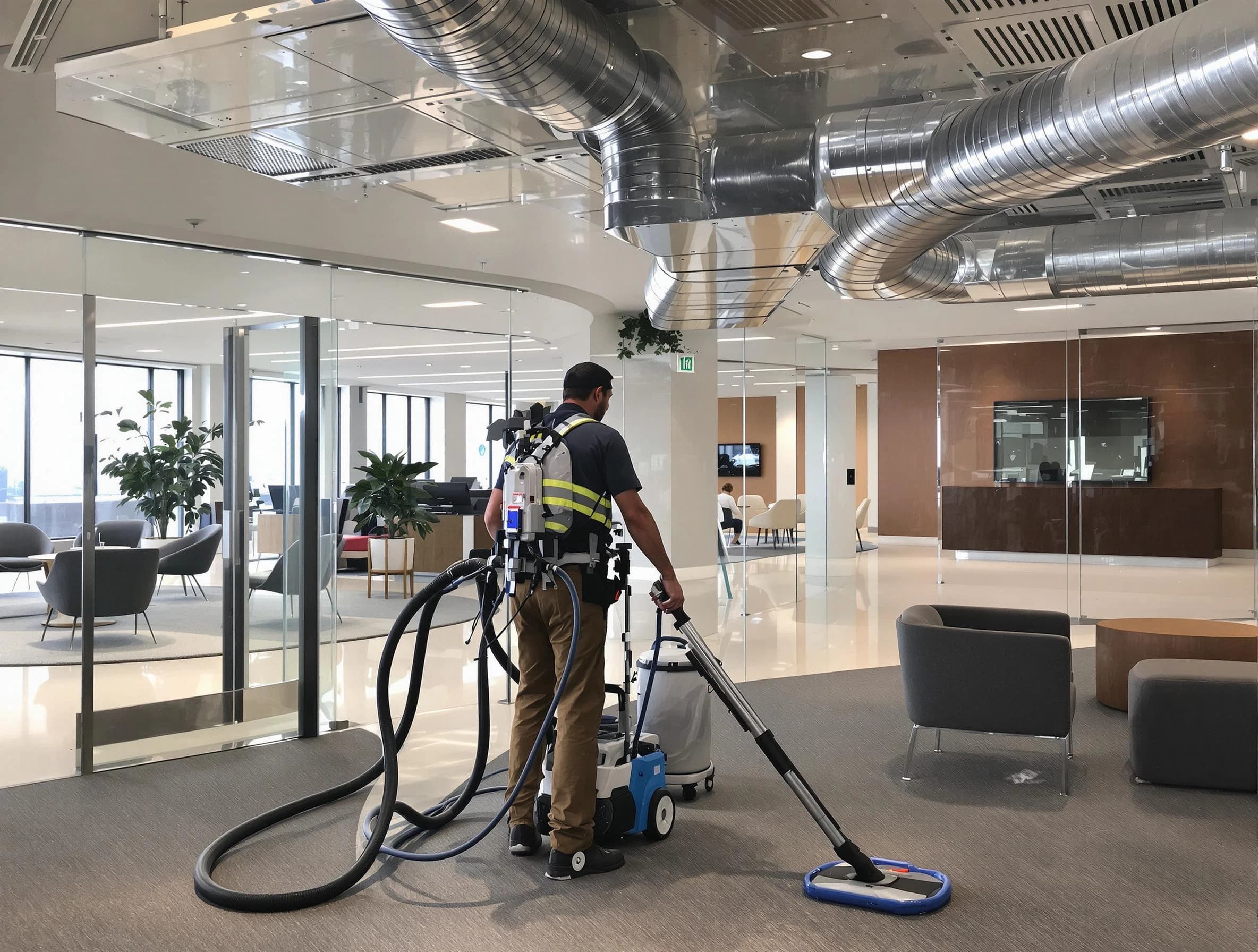 Commercial duct cleaning service by Harrisville Air Duct Cleaning in Harrisville