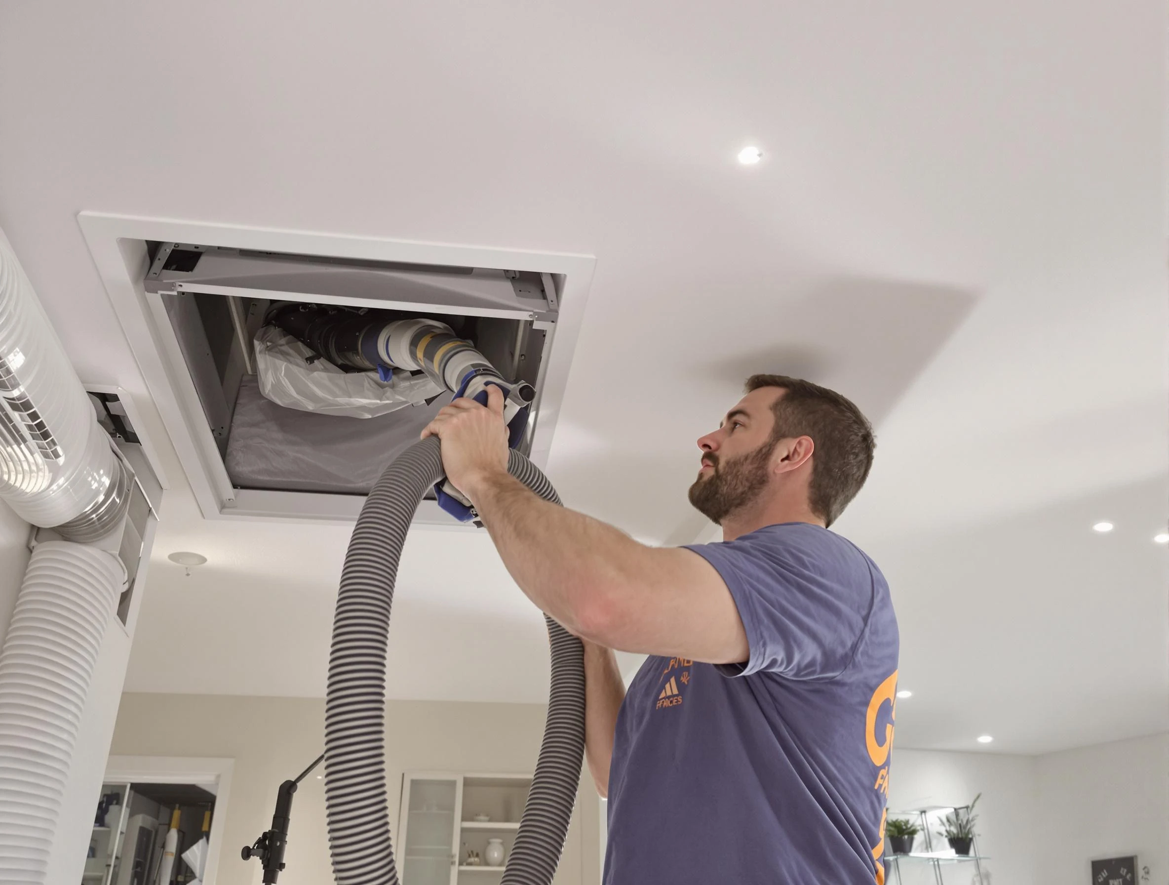 Precision indoor duct cleaning by Harrisville Air Duct Cleaning in Harrisville